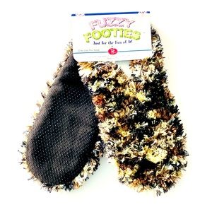 SLIPPERS-FOOTIES-COMFY SLIPPER SOCKS WITH GRIP ON BOTTOM, ONE SIZE NEW UNISEX